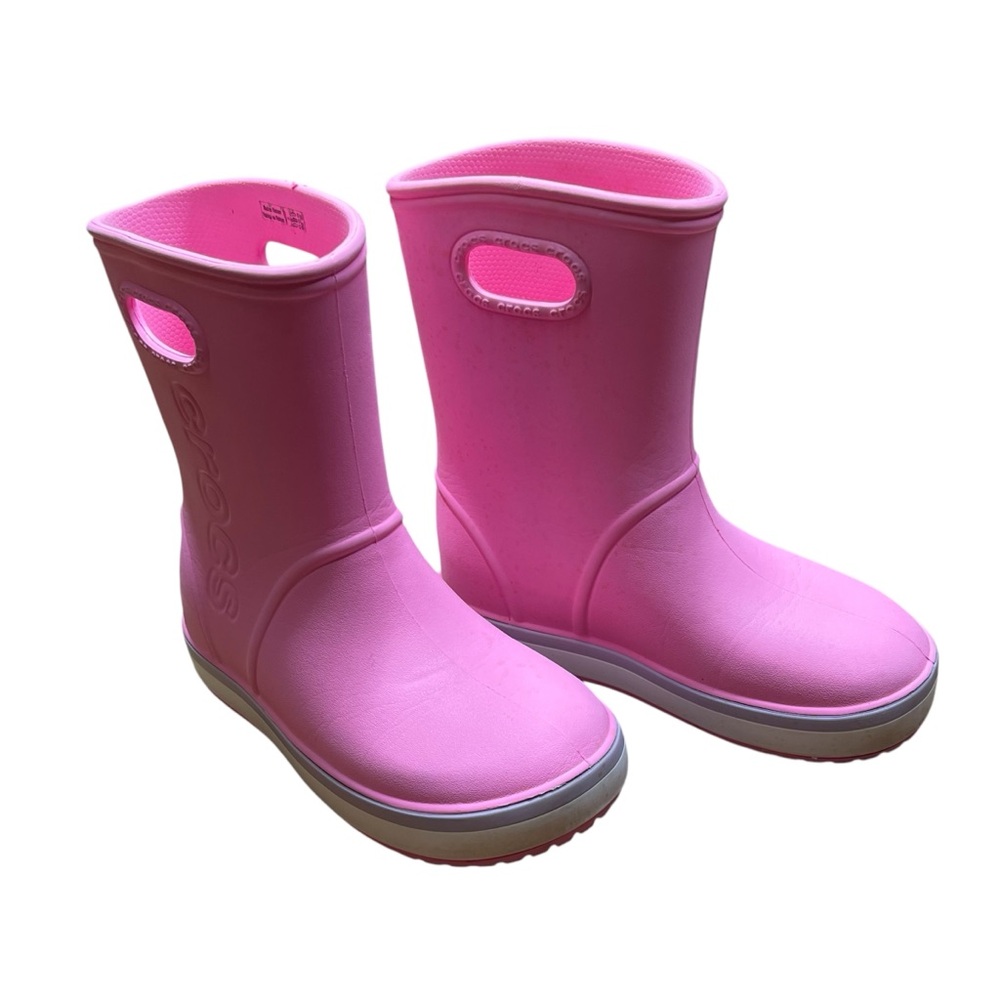 Crocs Crocband Pink Lemonade/ Lavender Rain
Boot Girls Size J1